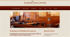 Desktop Screenshot of floridagunlawyer.com